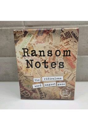Ransom Notes The Ridiculous Word Magnet Game *BRAND NEW SEALED*